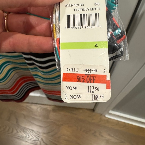 Laundry, strapless, Size 4 multicolor dress - Picture 4 of 4